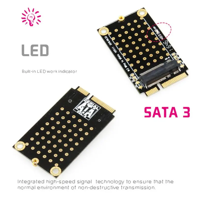 NGFF для mSATA M.2 2242 карта передачи SATA порт m.2 адаптера | Компьютеры и офис