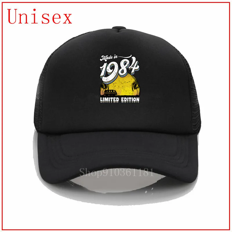 

Made in 1984 Boyfriend's Day Gift Custom Print women sun hat hat with plastic shield sun protection hat summer hats for
