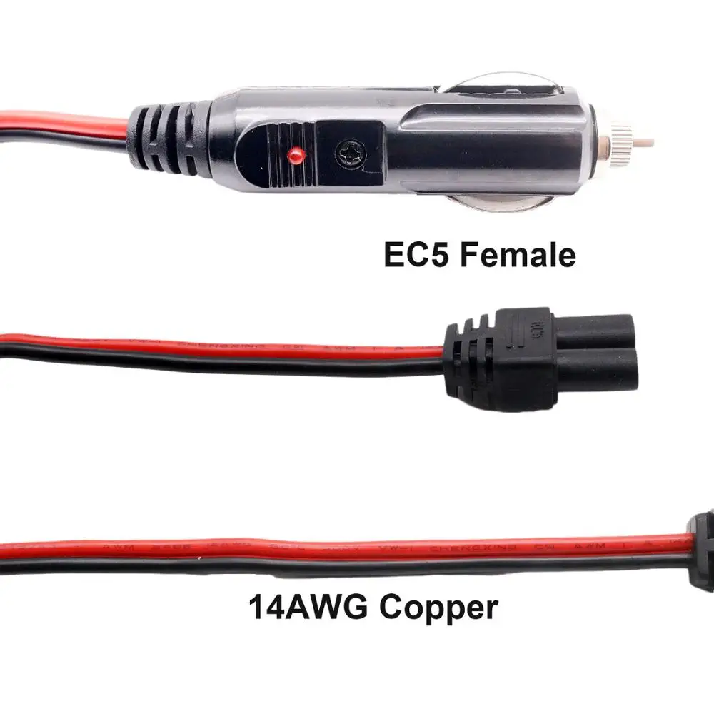 12V 24V Car Cigarette Lighter Plug to EC5 Female for Emergency Battery Booster Portable Charger Power Supply Jump Starter Cable |
