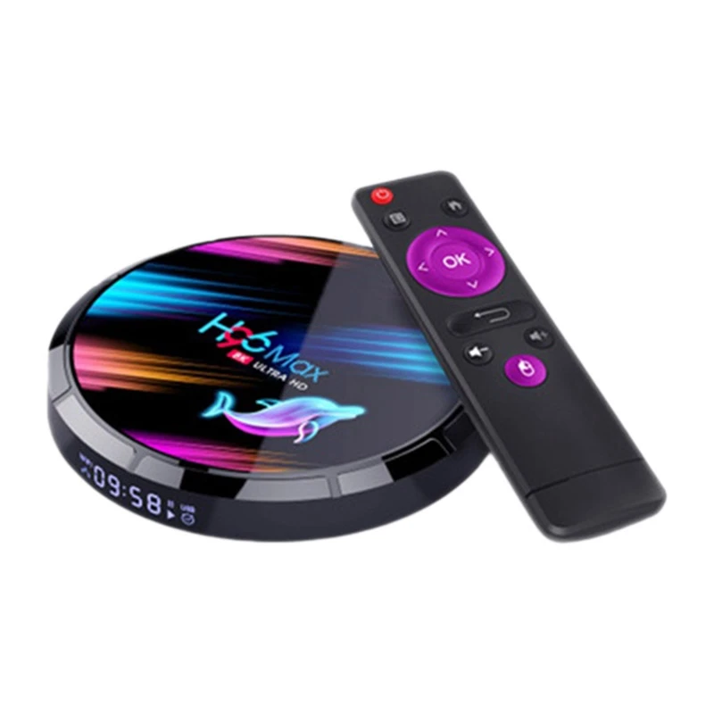 

H96 MAX X3 Smart TV Box Android 9.0 4GB 64GB Amlogic S905X3 2.4G/5G WIFI BT4.0 1000M 8K Google Media Play