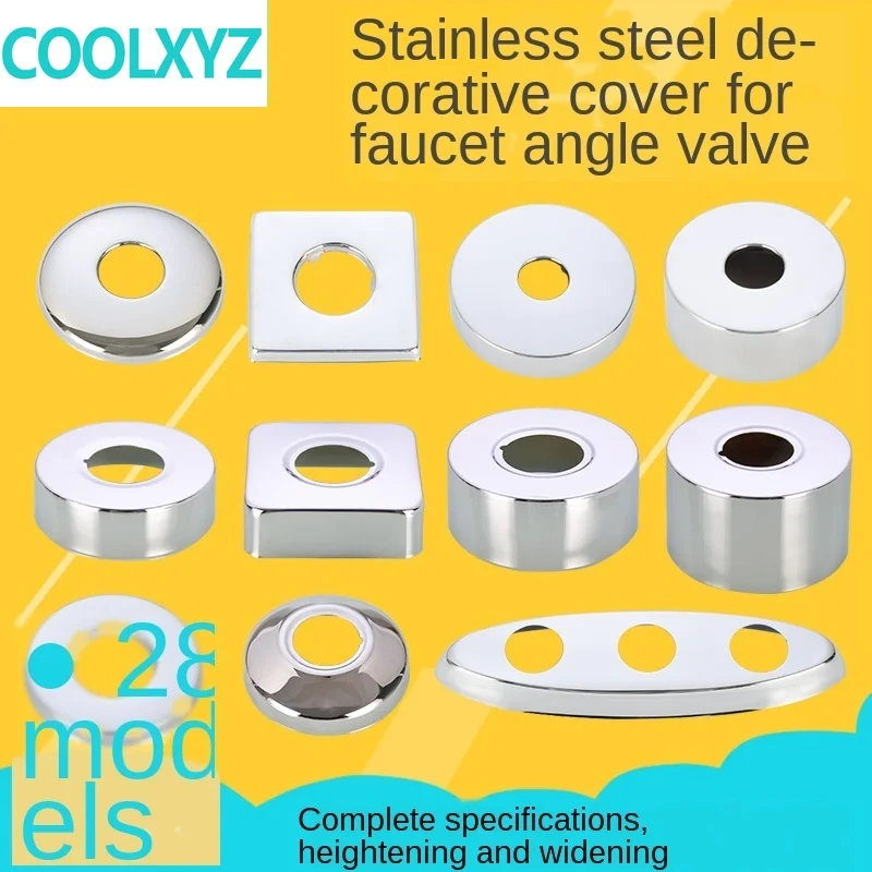 

faucet decorative cover increase with high depth triangular valve shower faucet cover 1pcs