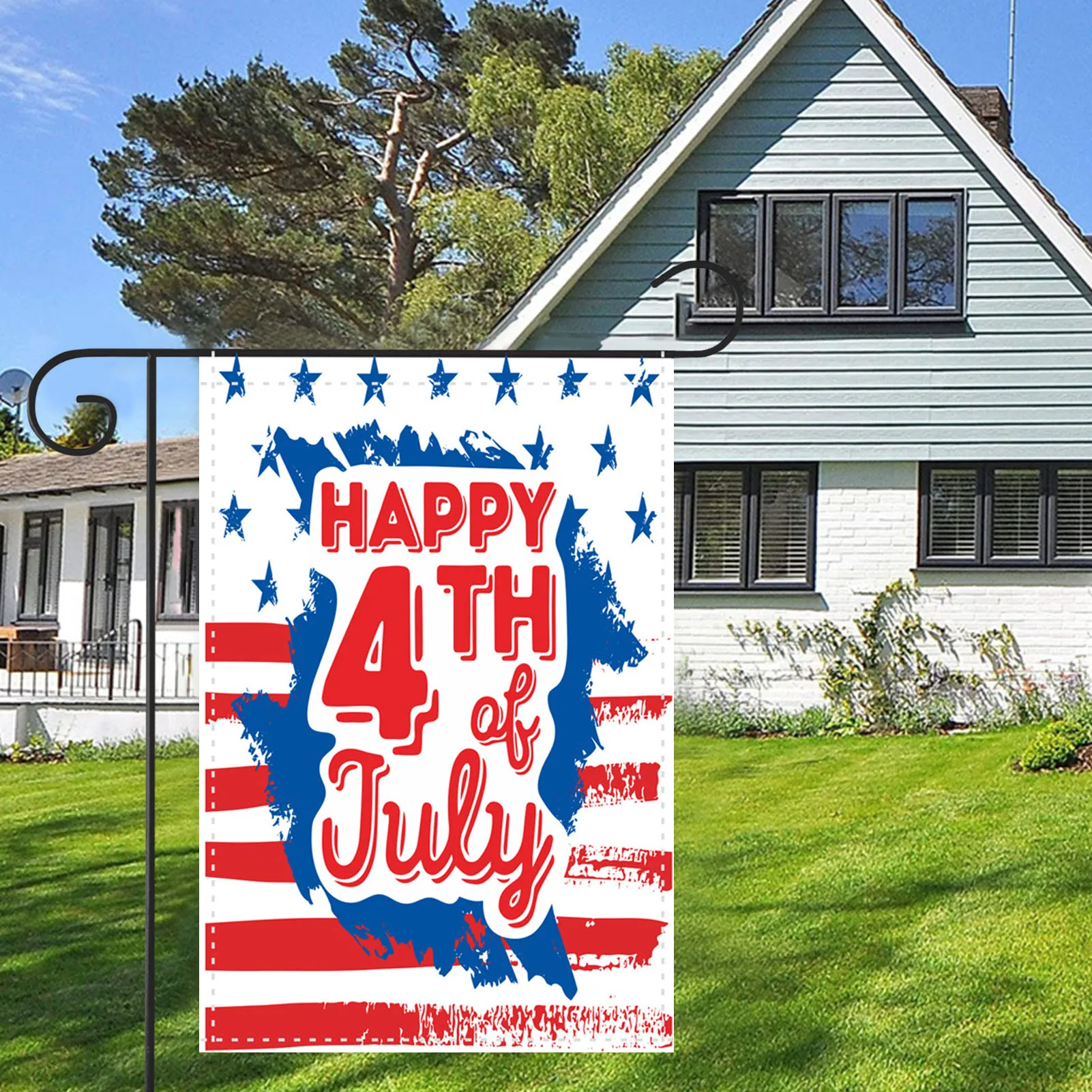 Флаг 4 июля по случаю Дня независимости Америки праздничный Американский баннер