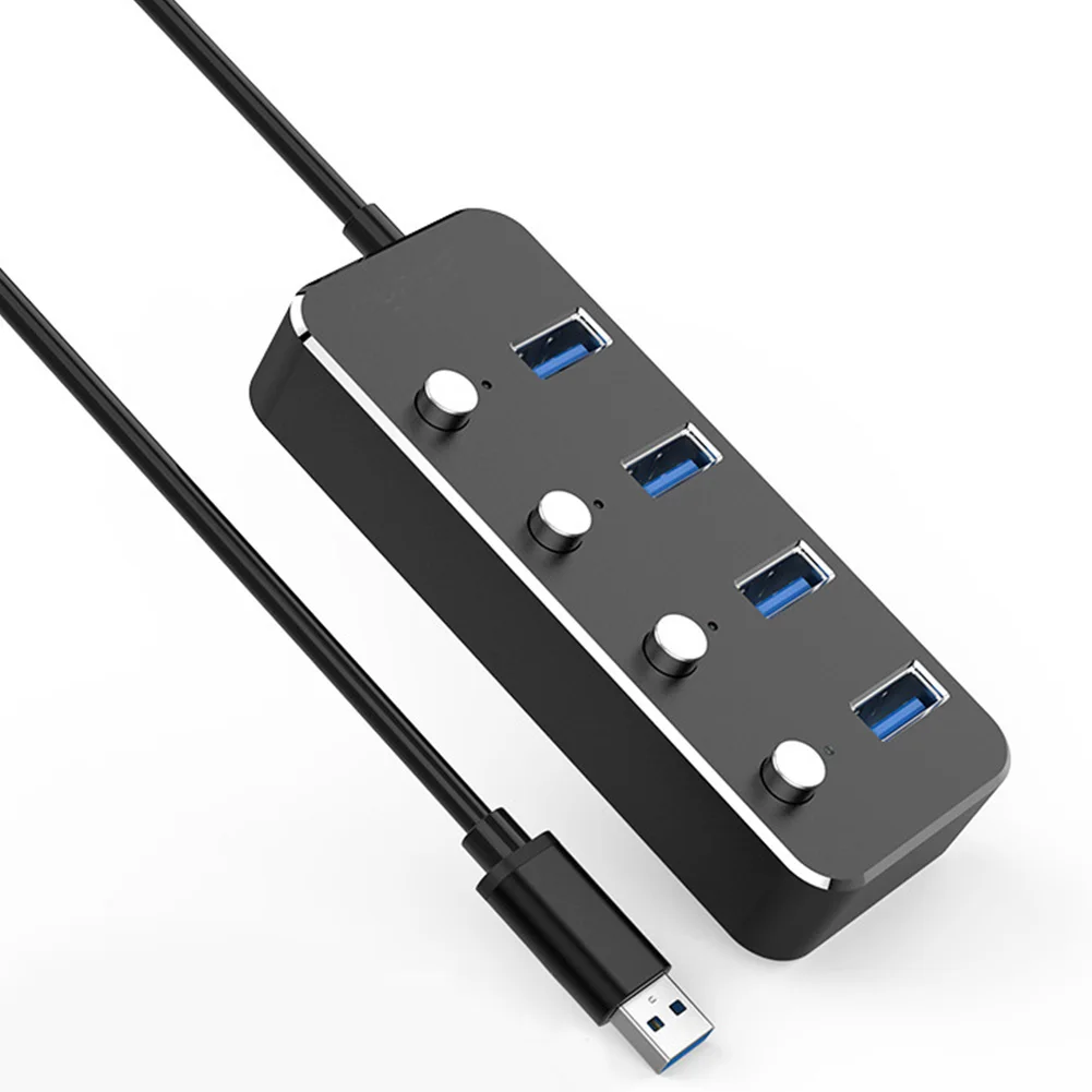 Светодиодный индикаторы дома Алюминий сплава 4 Порты и разъёмы Питание