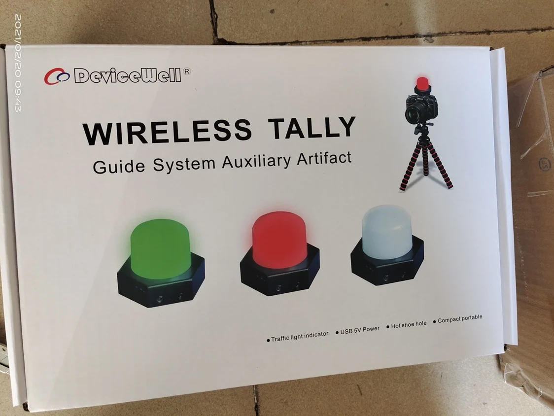DeviceWell TALLY MD1010-MD1011 wireless tally set traffic светильник indicater беспроводная передача для devicewell