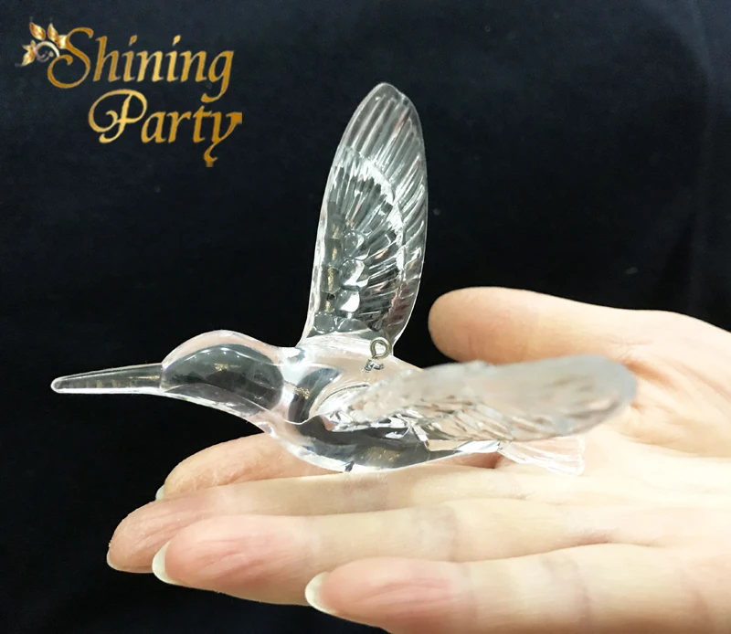 10 шт./лот 9*10 см Акриловые Колибри птица Свадебный дом вечерние этап потолок