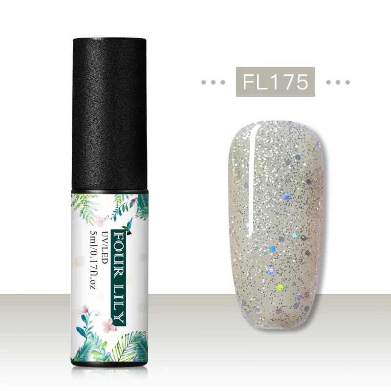 CS06946 Четыре лилии Гель-лак набор УФ Vernis Полупостоянный праймер верхнее покрытие 5 мл цветной гель для ногтей лак Nagellak Soak Off лак - Цвет: CS06946