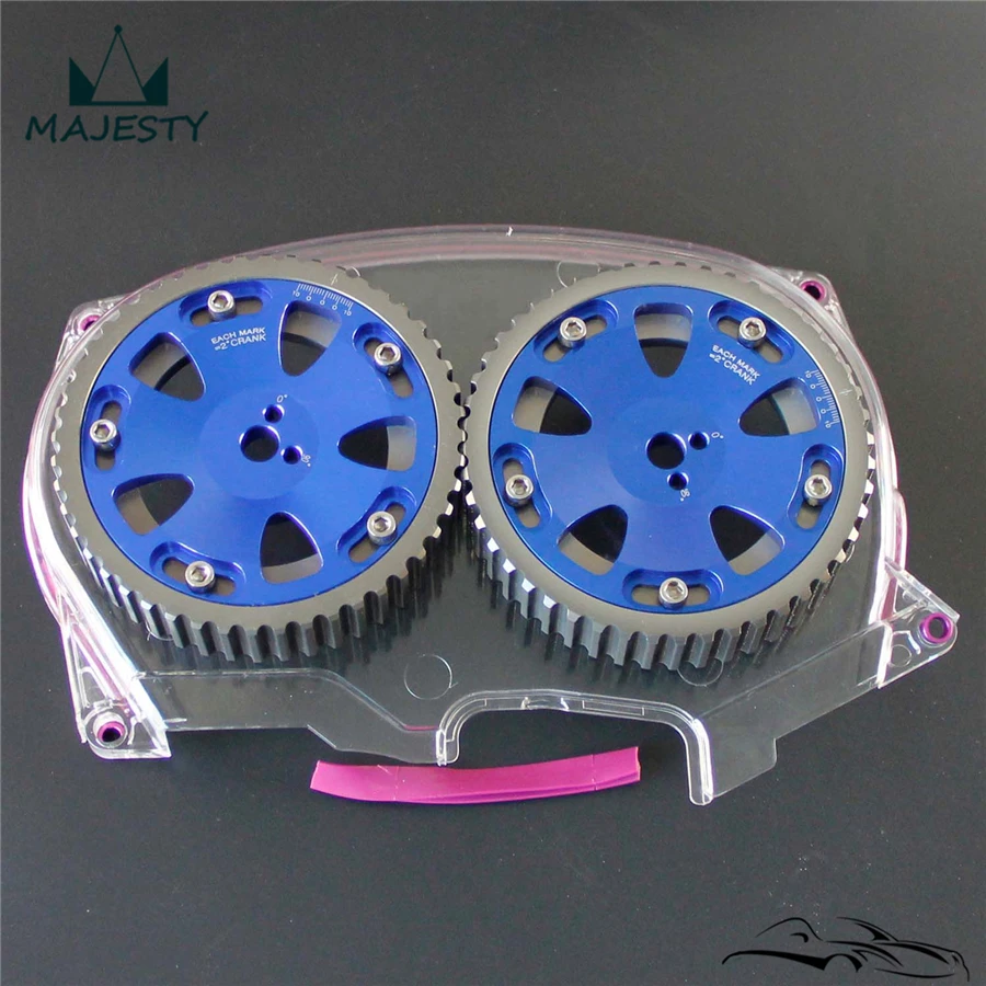 Прозрачная крышка ремня синхронизации + шкив камеры для Lancer Evolution 4G63 EVO 4 5 6 7 8 |