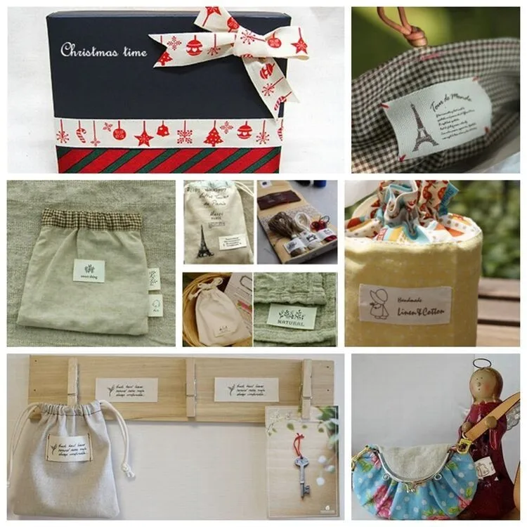 Этикетки для одежды Booksew 4 см Ширина на метр дизайн Феи Стори 100% хлопковые ленты