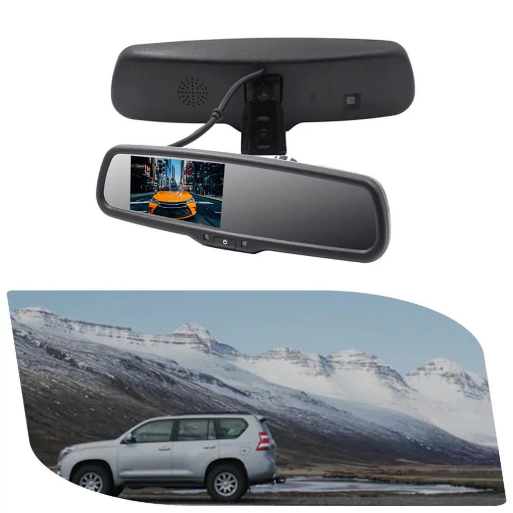 

Wireless Auto Car Rearview Mirror Display High Brightness With Automatic Dimming Reversing Image LCD Monitor Mirror