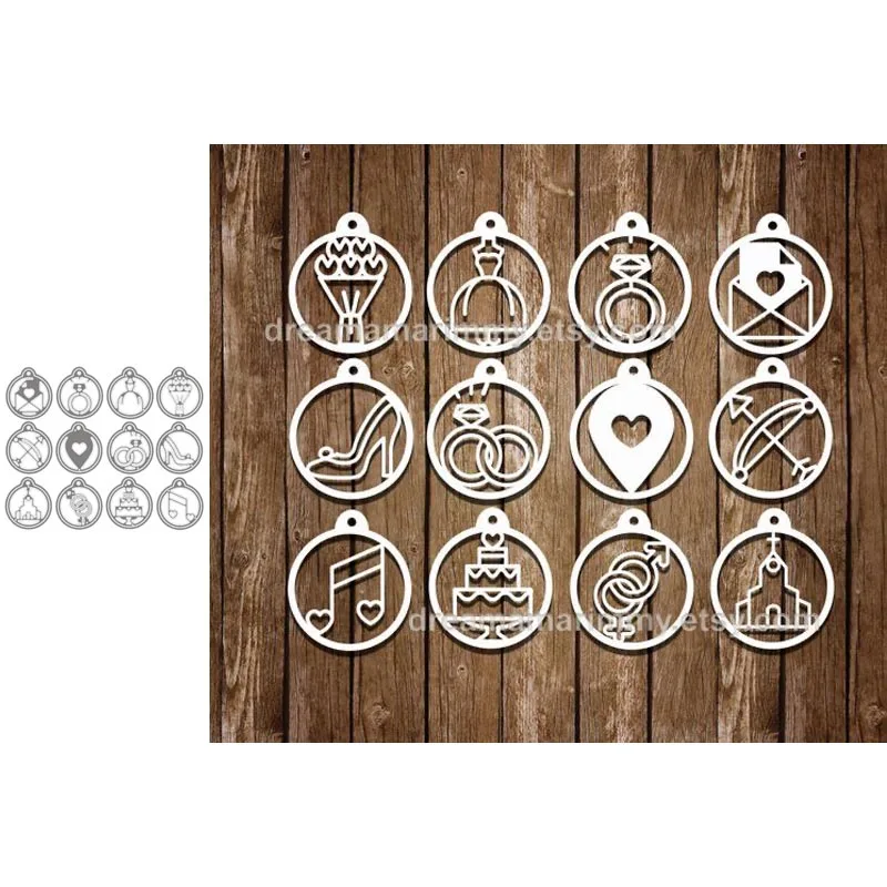 

Metal Cutting Dies Various Sphere Pendants Stencils For DIY Scrapbooking Decorative Embossing Handcraft Die Cutting Template