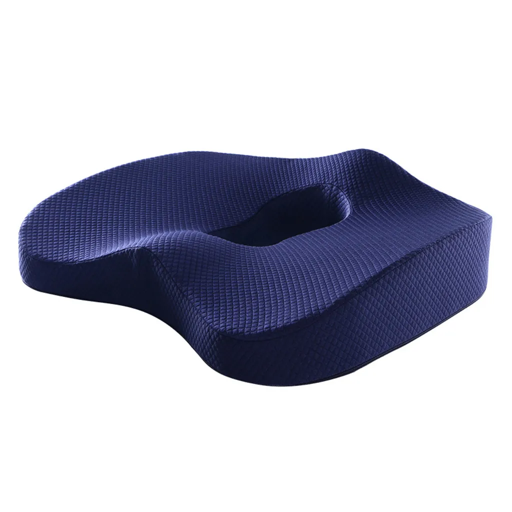 

Seat Cushion Pillow Ergonomic Lumbar Support Pillow Pure Memory Foam Back Cushionor Back Pain Relief Kussen Almohada Coussin G91