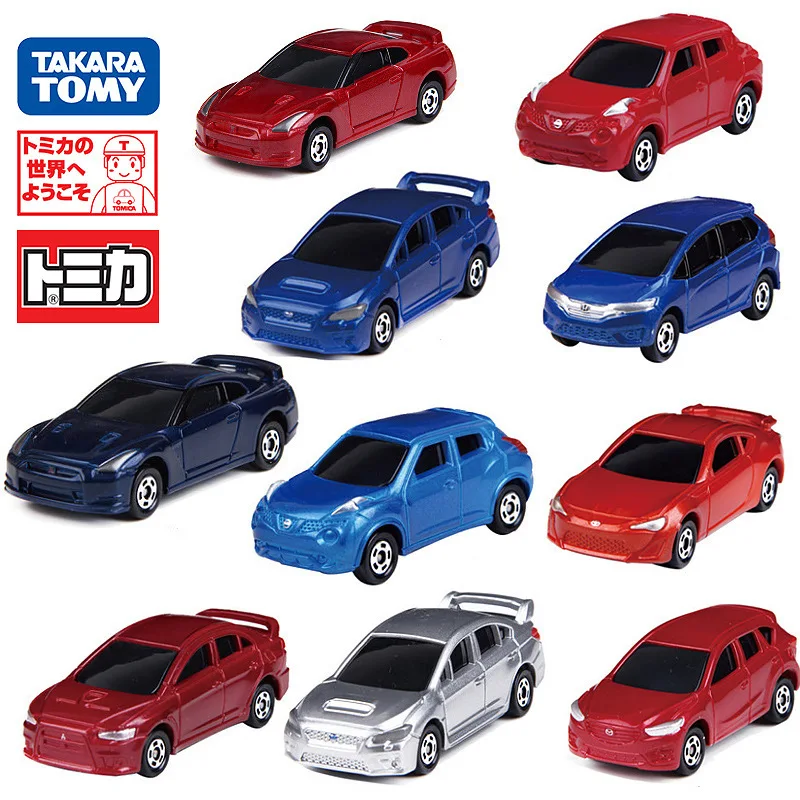 

12PCS Takara TOMY Tomica Alloy Car Model Collection WRX GTR EVO Toyota Nissan Fiat Honda