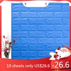 77x70 см 3D Наклейка на стену самоклеющиеся поролоновые обои водостойкий фон Наклейка на стену грубая Съемная стена Дом наклейка на потолок