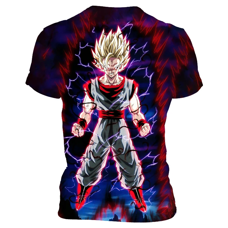 

Men's short sleeve 3D printing design dragon beads fashion print T-shirt for men