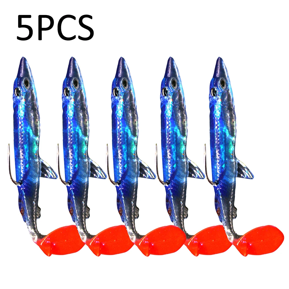 

5Pcs Fishing Lures Night Fishing Lure Crank Bait Hooks Bass Fish Crankbait Tackle Fish Lure