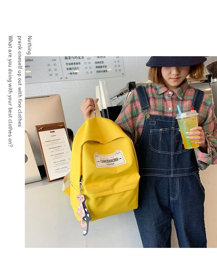 

2021 женский кампус Harajuku для школьников, универсальный рюкзак в студенческом стиле