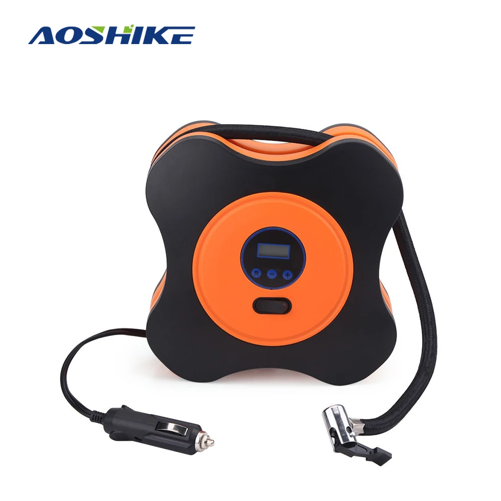 AOSHIKE 12V автомобильный насос для накачивания шин Портативный цифровой Воздушный