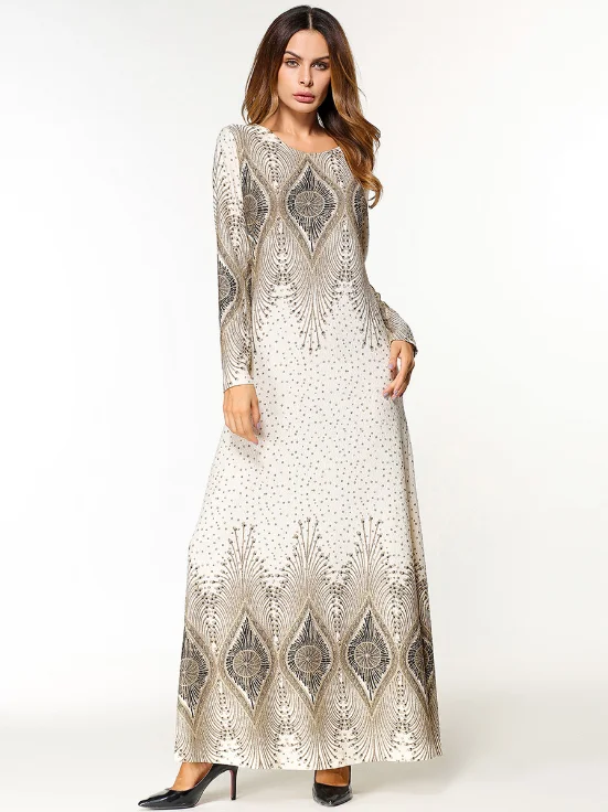 2020 мусульманское платье женское исламское абайя с длинным рукавом платья