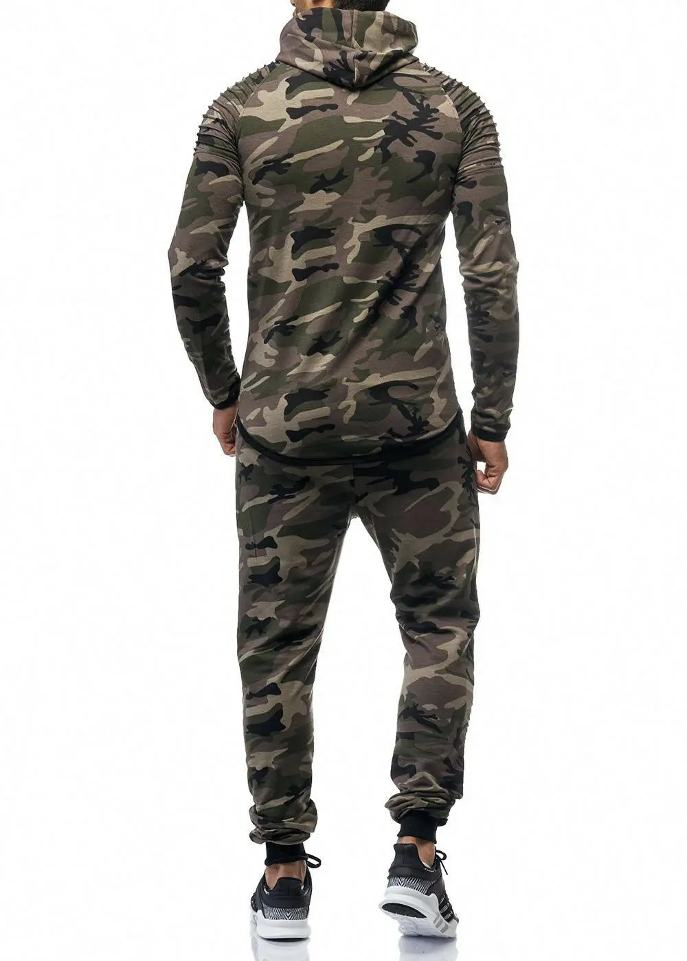 ZOGAA Men's Camouflage Tracksuit Hoodies+Sweatpants 2 Piece Sports Suit Large Size Fashion Sportswear Casual Men | Мужская одежда