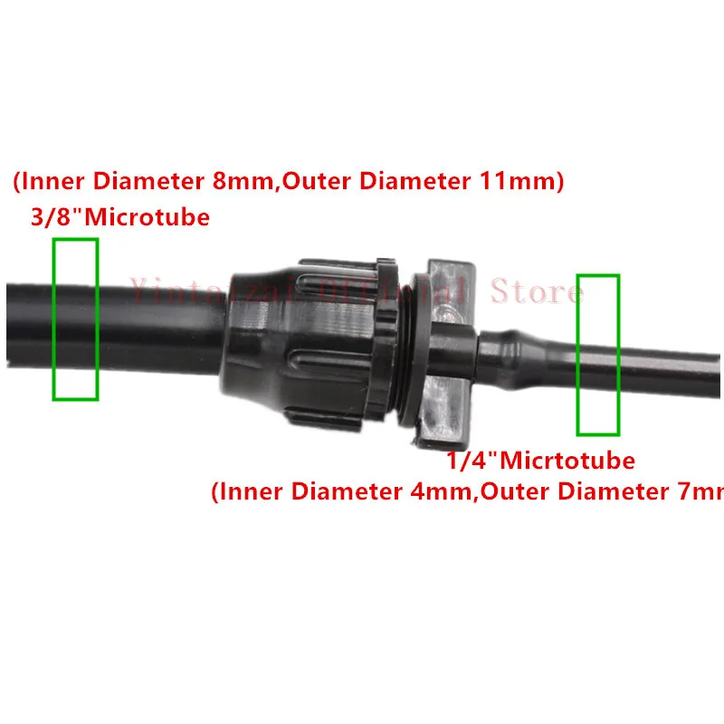 3/8 &quotзамок на 1/4&quot колючая редукция прямой соединитель двойная колючка для сада
