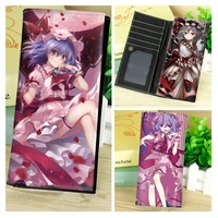 anime touhou project long wallet patchouli knowledge womens button purse