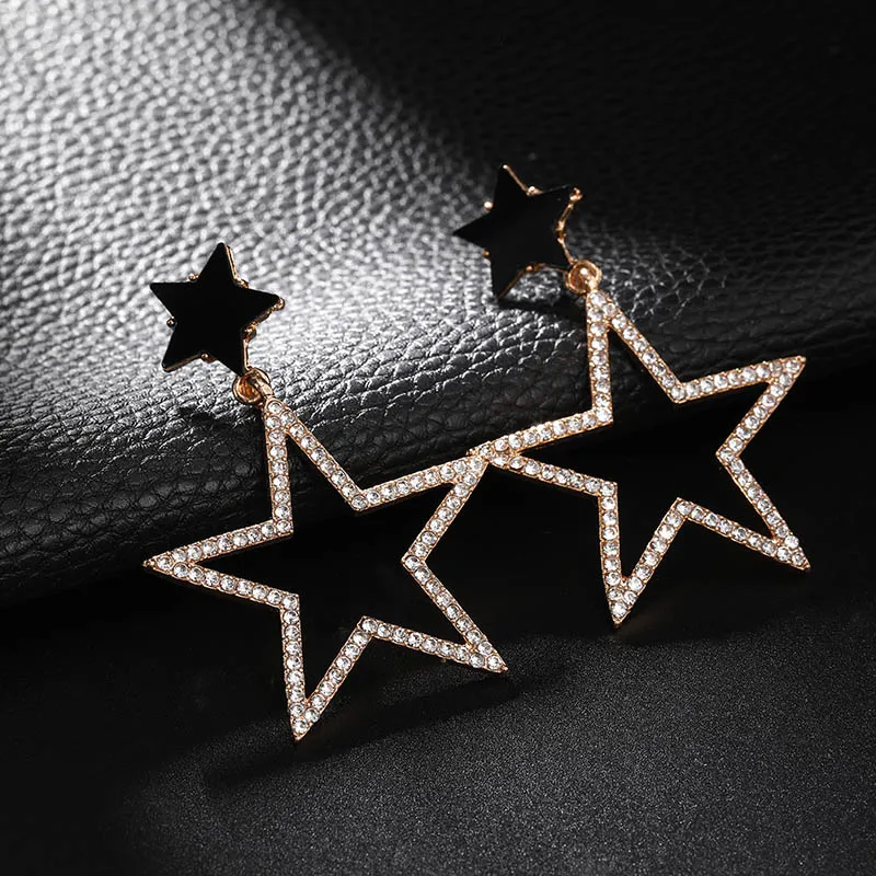 Женские Висячие серьги Oorbellen Aretes De Mujer корейский серебряный с кристаллами 2019 |