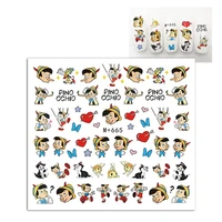 pinocchio 2021 the new 3d nail stickers disney puppet cute cartoon accessories fashion manicure decals kids christmas gifts toys