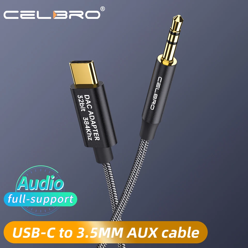 1 м 2 HIFI DAC Тип C AUX аудио кабель Usb к 3 5 разъему мм для динамика Xiaomi Oneplus Samsung разъем