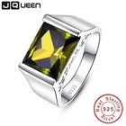 Женское серебряное свадебное кольцо обещания, обручальное кольцо 10,55 карат с имитацией желтого перидота s925, набор колец, брендовые ювелирные изделия