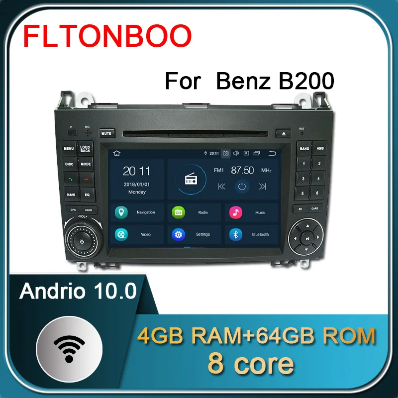 Автомобильный gps навигатор на android 9 для Mercedes Benz Sprinter B200 B class W245 B170 W209 W169 vw crafter 4 Гб