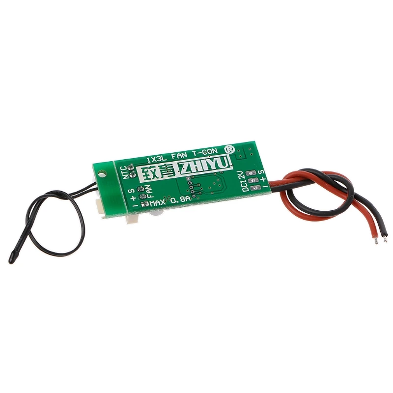 Фото 2020 Новый DC 12V Температурный регулятор скорости Denoised регулятор скорости для PC вентилятора/сигнализации №5