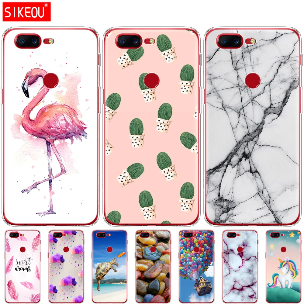 Чехол для Oneplus 5T 5 3 цветной рисунок Ультратонкий силиконовый мягкий чехол