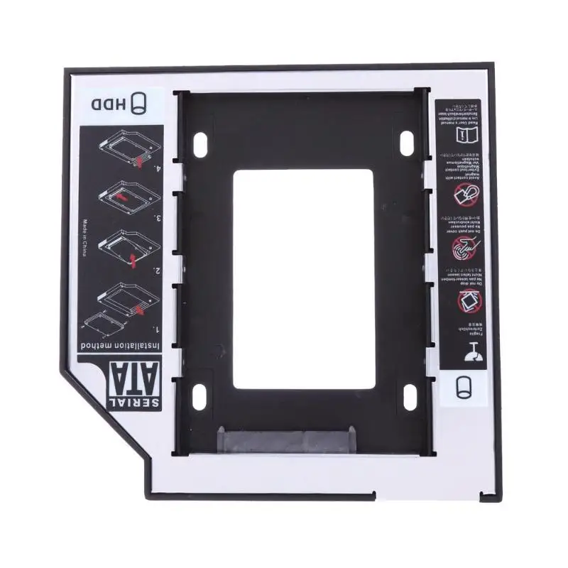 Универсальный 2,5 2nd 9,5 мм Ssd Hd SATA жесткий диск HDD Caddy адаптер отсек для Cd Dvd Rom Оптический отсек 9,5 мм 2," коробка-чехол на HDD