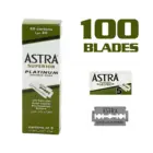 100 шт. 100 г., лезвия для бритвы Astra Superior, Платиновые двойные Безопасные лезвия для бритья