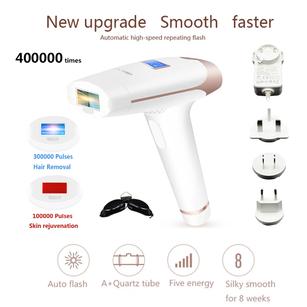 

Lescolton 1000000times 4in1 IPL Epilator With LCD Display T009i Machine Permanent Bikini Trimmer Electric Depilador