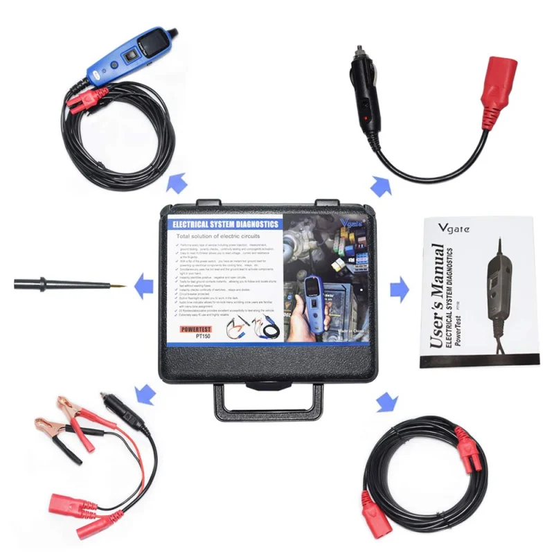 Vgate PT150 Power Test er Probe Car Electric Circuit автомобильный диагностический инструмент для