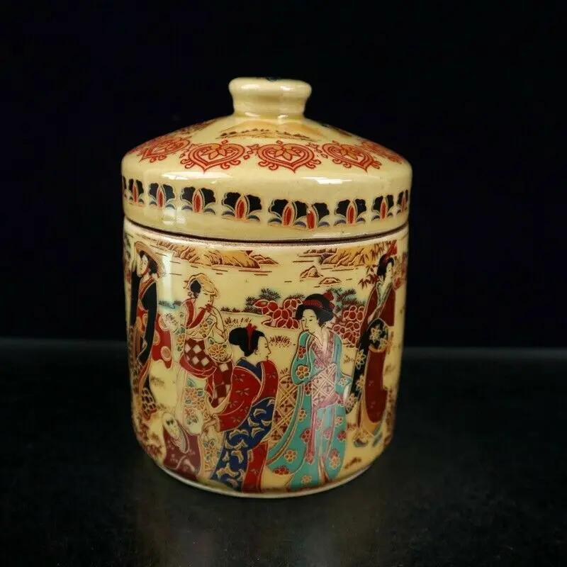 

Collection Old Chinese Exquisite Porcelain Beauty Pattern Teapot Teapot Iving Room Decoration Home Gift