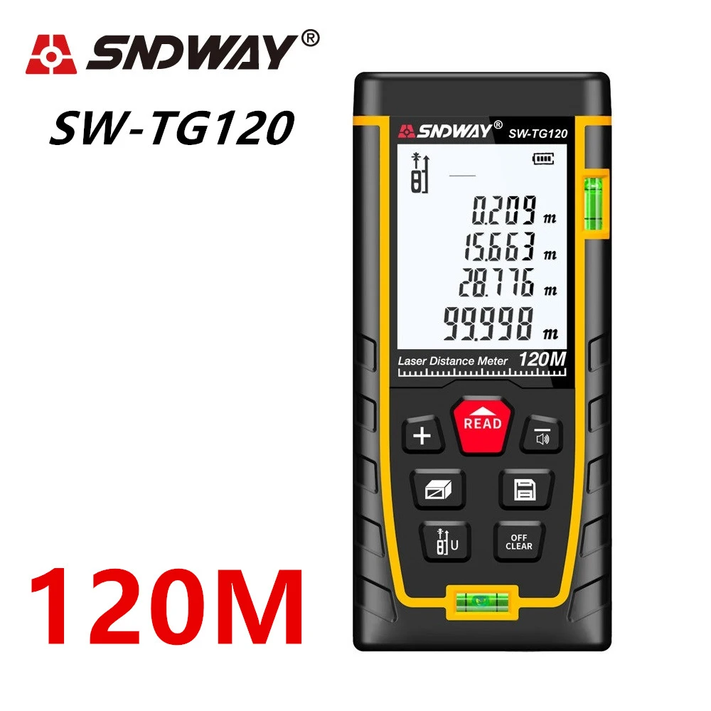 

SNDWAY SW-TG120 Infrared Rangefinder TG100 TG70 TG50 Laser Distance Meter Rangefinders for Build Measure Device Ruler Test Tools