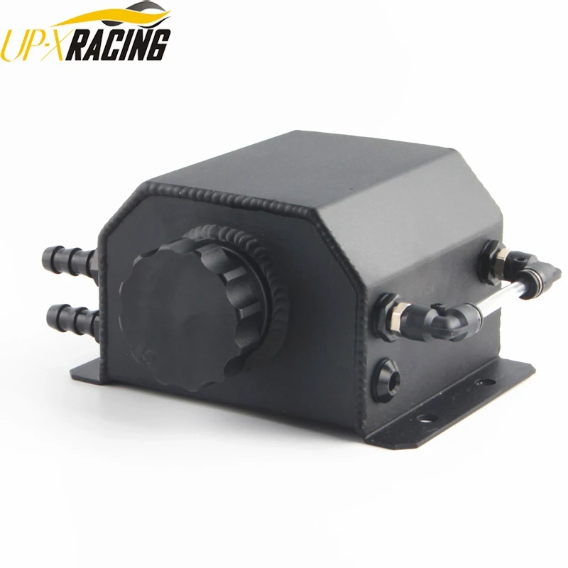 Универсальный алюминиевый маслоуловитель на 1 л резервуар с дренажной заглушкой