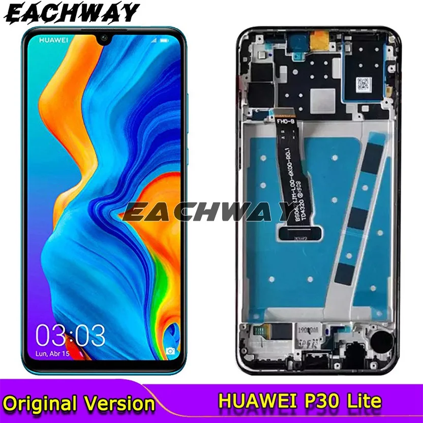 

Оригинальный ЖК-дисплей 6,15 дюйма для HUAWEI P30 Lite, зеркальный ЖК-дисплей, сенсорный экран, дигитайзер в сборе для искусственных элементов