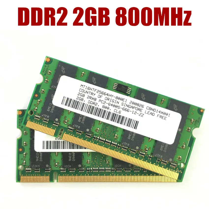 Микросхема Micron DDR2 2 Гб PC2 6400S 800 МГц память для ноутбука 2G 200pin оперативная - купить