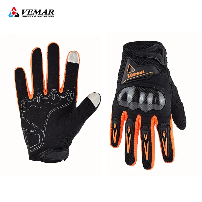 VEMAR мотоциклетные летние перчатки с выемкой для езды из дышащих материалов