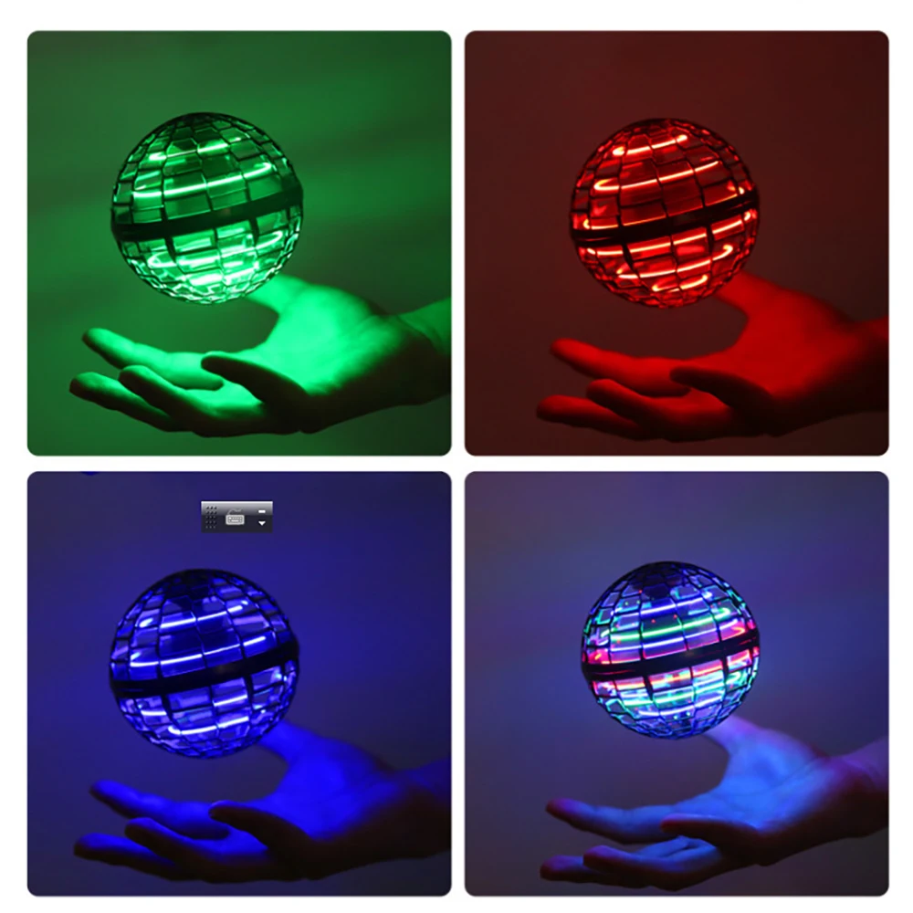 

Flynova Pro Flying Toy Boomerang Spinner Ball Tricks Hand Operated Drone Gifts Flash Whirl Hover Fall-Proof Crash-Resistant Safe