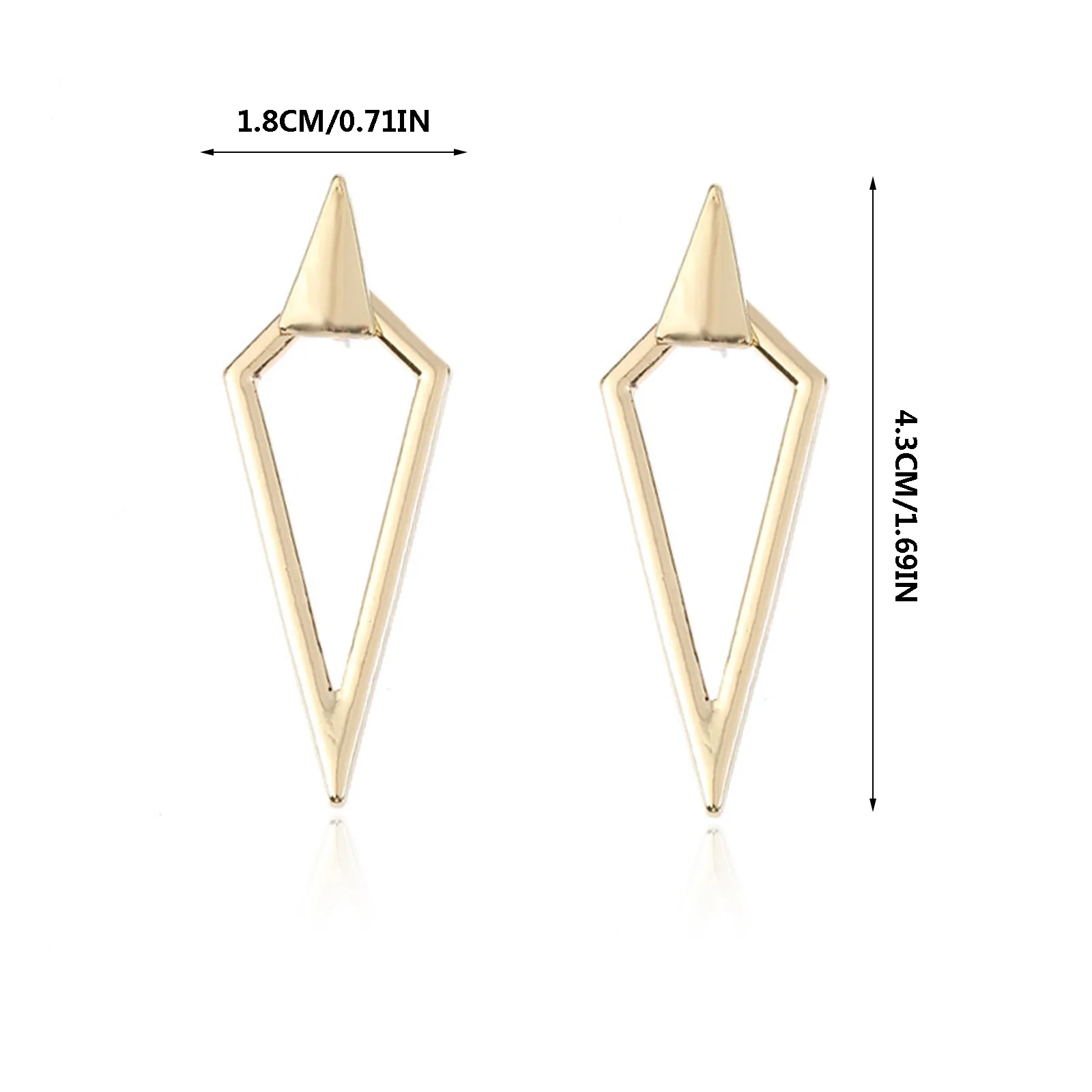 

Personality Earrings For Women New Style Double-Sided Diamond Ear Studs Irregular Mesh Earrings Jewelry Boucle Oreille Femme N*