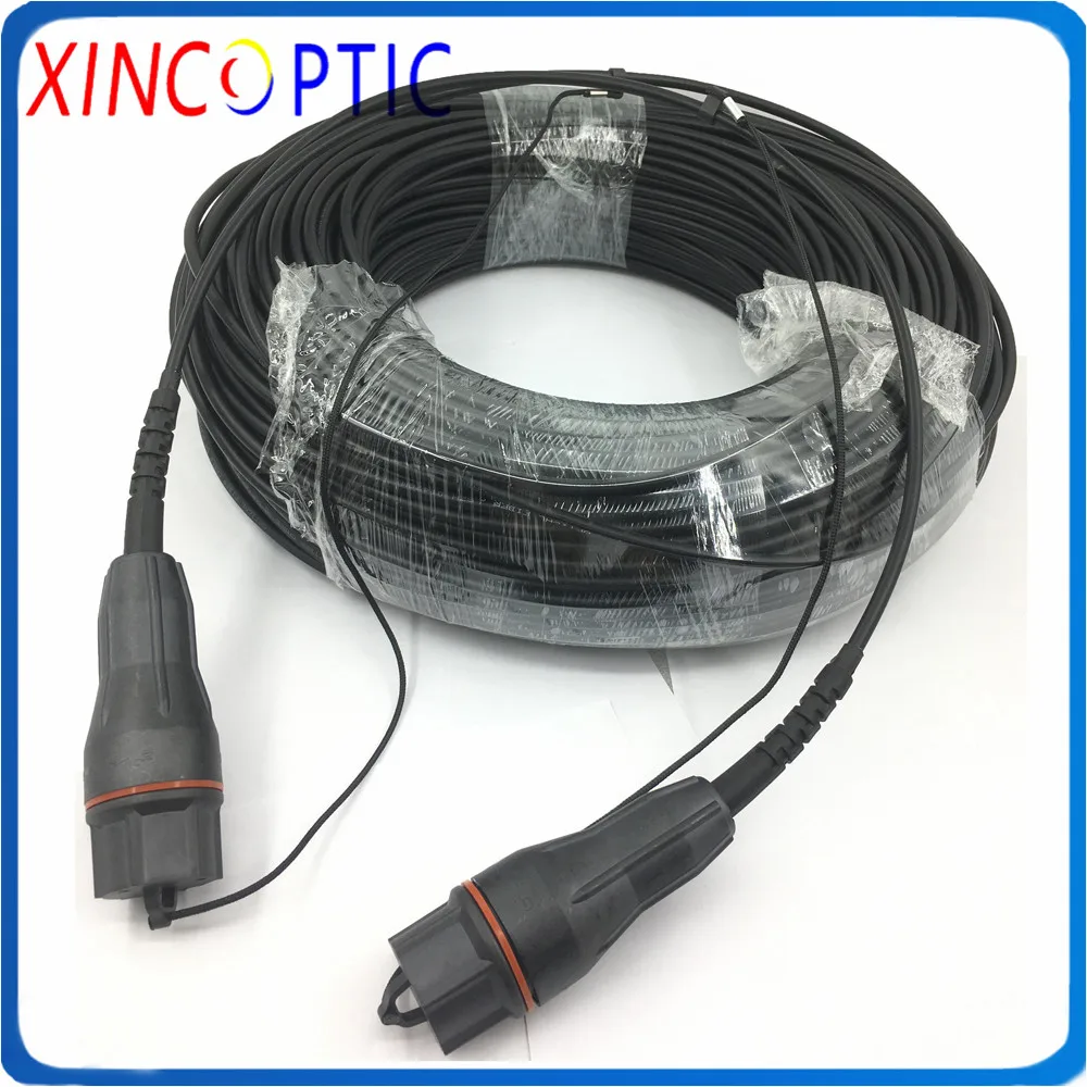 SMF 2Fibers FULLAXS Duplex LC to 2C Fullaxs 200M 4.8mm LSZH/TPU Black Jacket Non-Armored Fiber Optic Patch Cord Jumper Cable | Мобильные