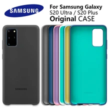 Samsung S20 Plus Case Official original Silky Silicone Cover Soft-Touch Back Protective Shell For Samsung S20 Ultra Phone Cover