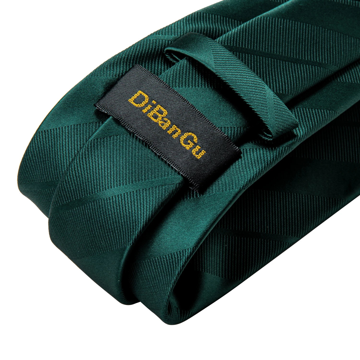 DiBanGu дизайнерский мужской галстук зеленые с Пейсли Полосатый Свадебный для