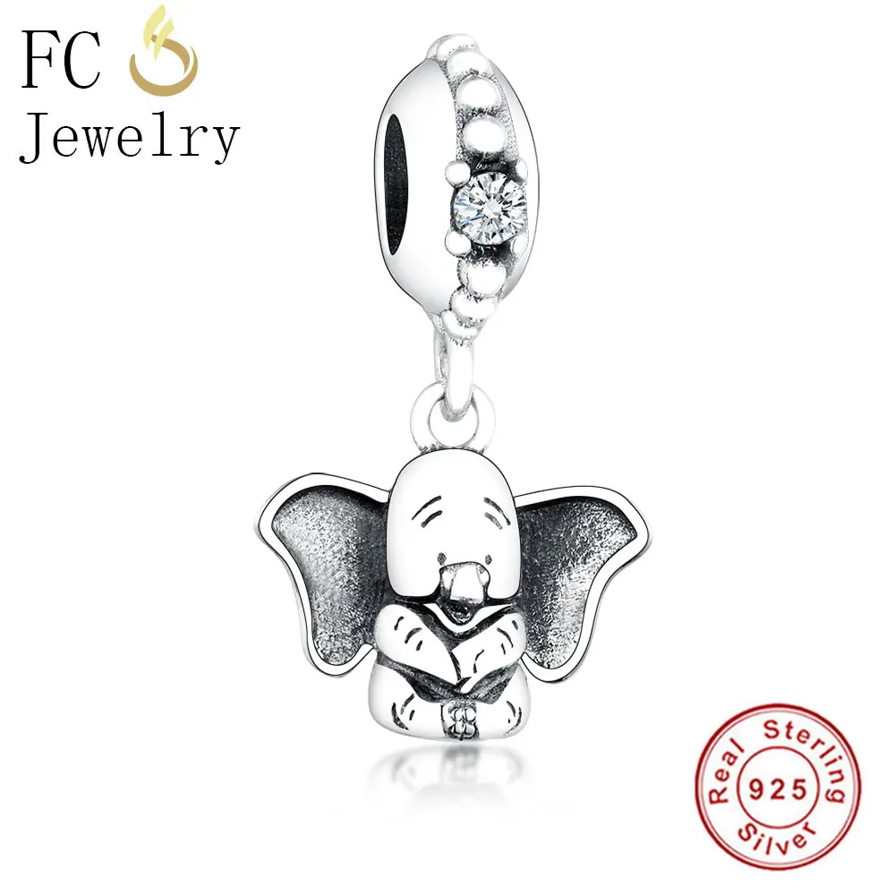 FC1076 FC ювелирное изделие, браслет Pandora, 925 серебро, морской коралл, золото, раковина для рыбы, голубой тигровый глаз, ангел, камень, бисер, Berloque, сделай сам - Цвет: FC1076