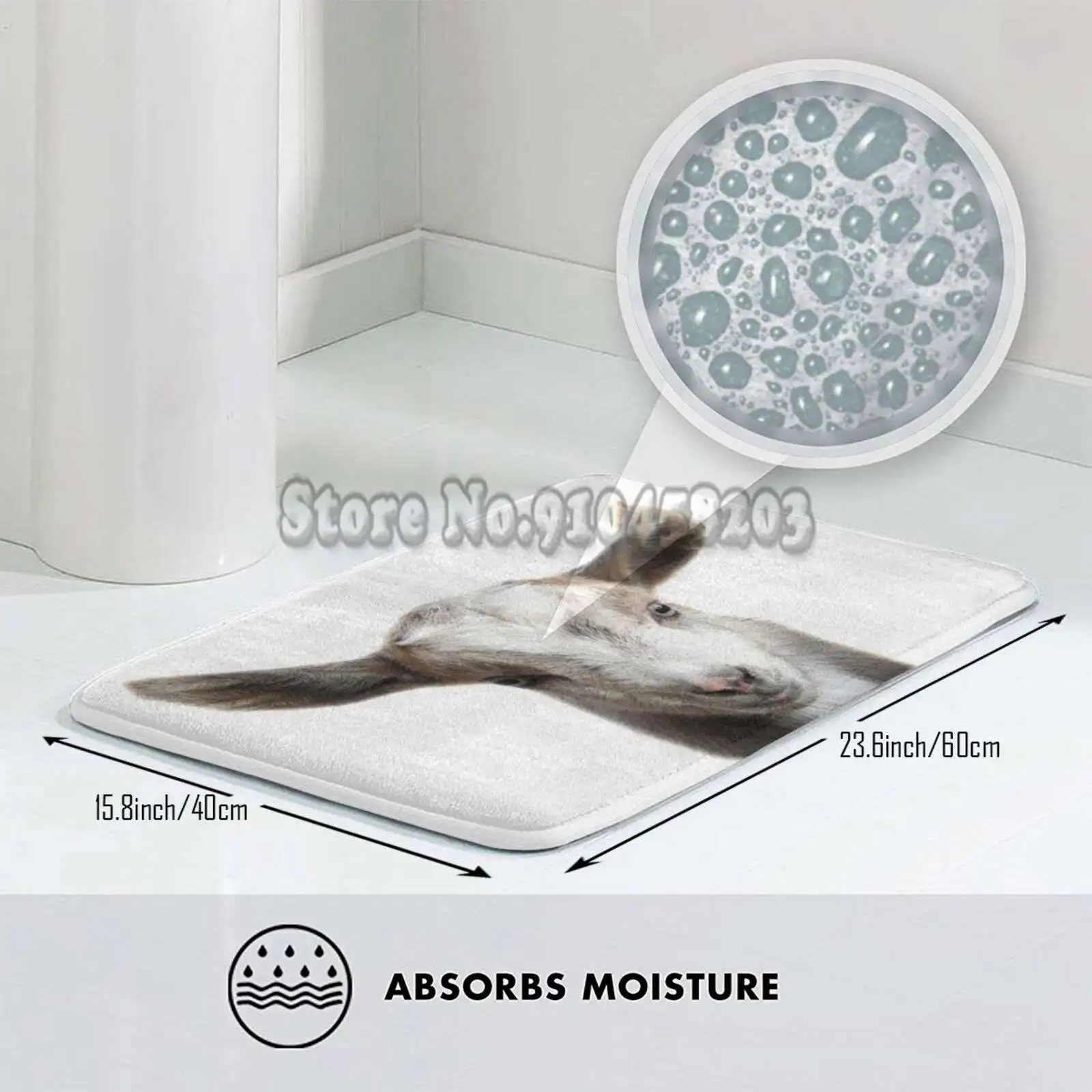 Декоративный нескользящий ковер для гостиной с козьей шерстью | Дом и сад