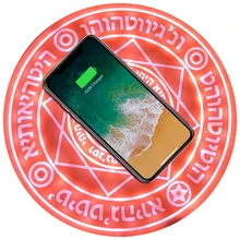 Magic Circle Wireless Charger Qi Fast Quick Charging Pad for Iphone x Xs 8 Samsung Xiaomi Redmi Huawei Honor Phone